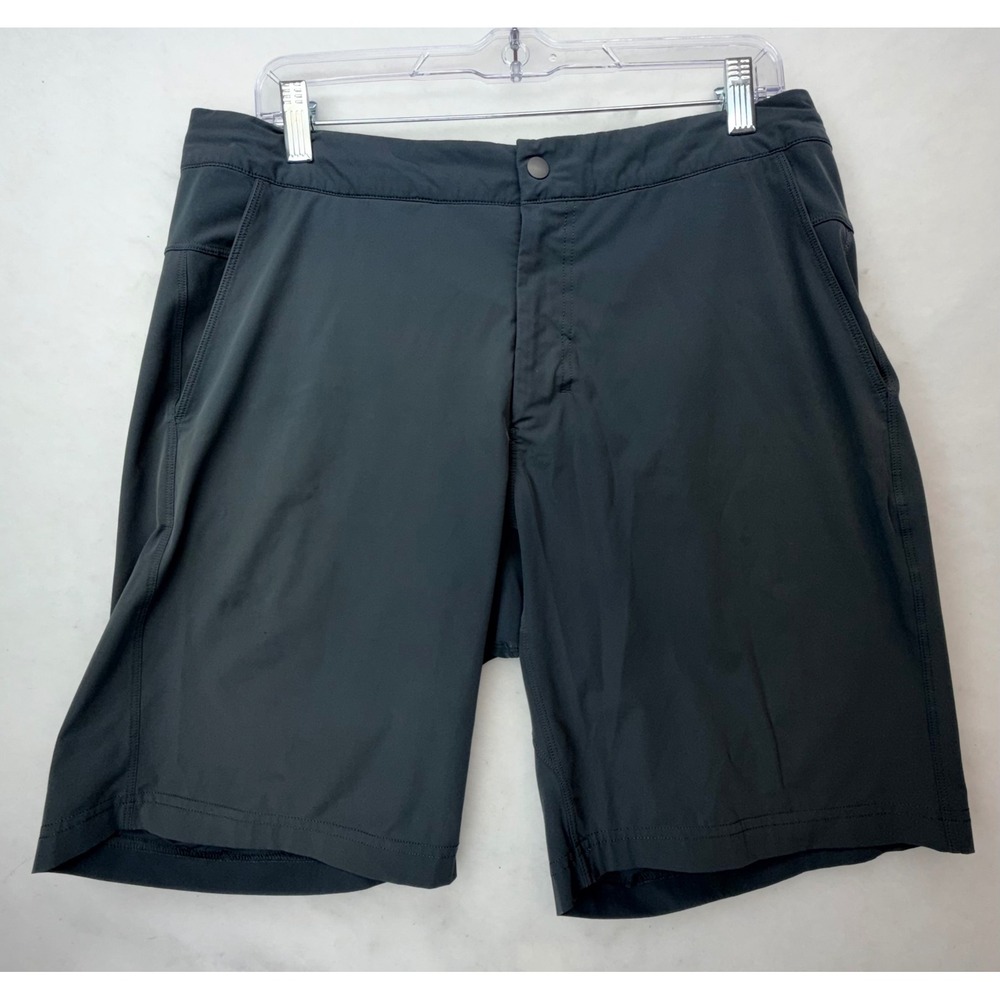 Lululemon Commission Shorts 32 Mens Dark Gray Chino Style Technical Golf Active
